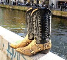 Stivali pelle pitone camperos