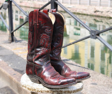 Stivali pelle bordeaux