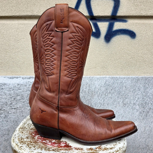 Stivale pelle texano vintage - texano,