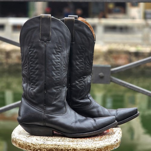 Stivale pelle texano - texano, vintage