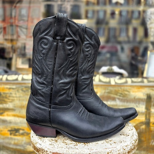 Stivale pelle texano vintage - stivale,