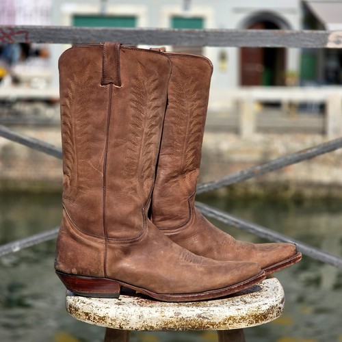 Stivale pelle texano - texano, vintage