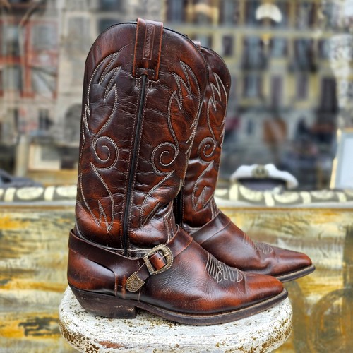 Stivale pelle texano - texano, vintage